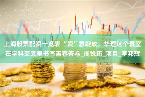 上海股票配资一览表 “资”意绽放，华理这个寝室在学科交叉里书写青春答卷_周锐珩_项目_李邦辉